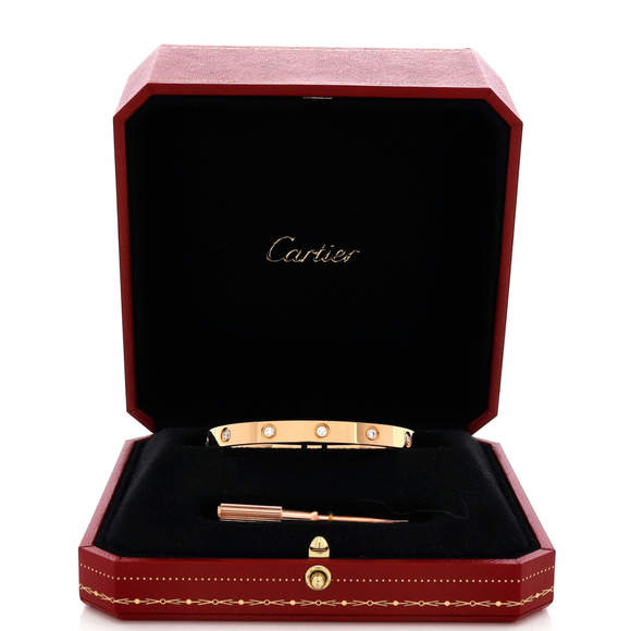 Cartier Love 10 Diamond Bracelet 18K Rose Gold with Diamonds - Picture 2 of 4